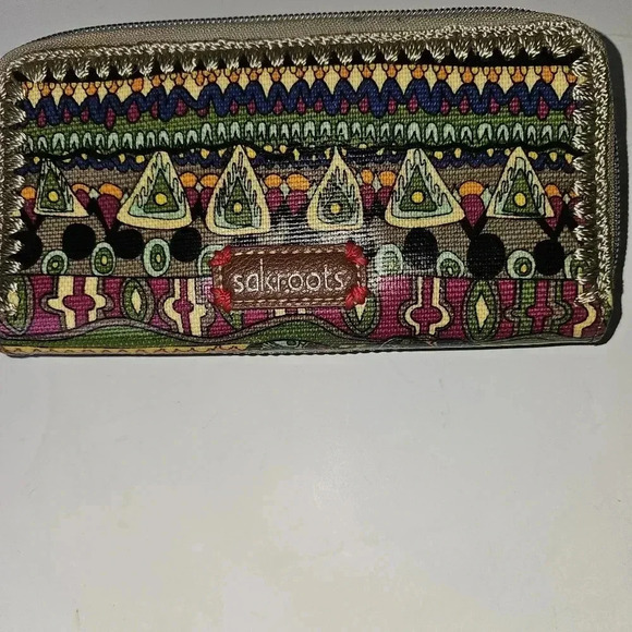 Sakroots Multicolor Zip Around Wallet - Picture 1 of 10